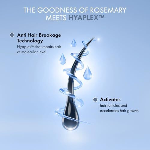 Thriveco Rosemary Hair Shampoo For Voluminous Hair | Densifying & Stimulating Hair Growth | Promotes Hair Strength With Hyaplex, Pea Peptide & Caffeine For Men & Women (250 Ml)