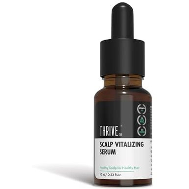 Thriveco Scalp Vitalizing Serum | Tightens Scalp Skin, Combats Inflammation, Gives Hydration, Prevents Hair Breakage & Promotes Hair Growth & Strength | For Men & Women | Travel-Friendly (10 Ml)