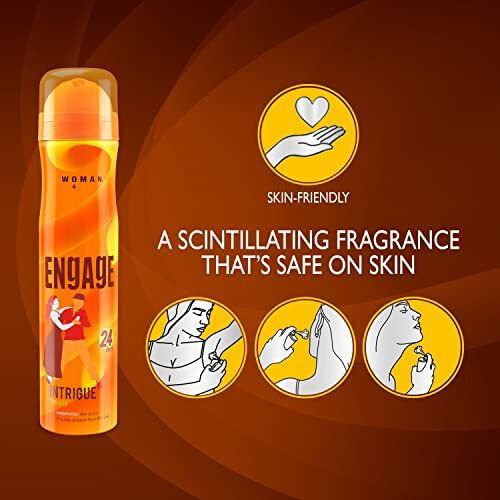 Engage Intrigue For Her Deodorant For Women, Sweet And Sophisticated, Skin Friendly Deo, 150Ml Body Spray