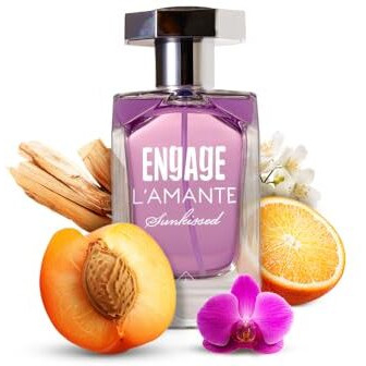 Engage L'Amante Sunkissed Perfume For Women, 100Ml, Long Lasting Smell Eau De Parfum, Skin Friendly, Gifts For Women Perfume Edp