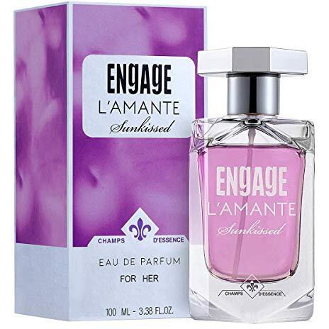 Engage L'Amante Sunkissed Perfume For Women, 100Ml, Long Lasting Smell Eau De Parfum, Skin Friendly, Gifts For Women Perfume Edp