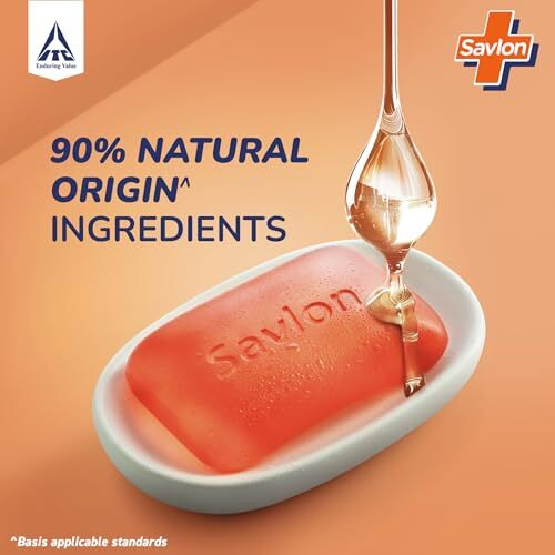 Savlon Moisturizing Glycerin Soap Bar With Germ Protection, Pack Of 5-125G Each
