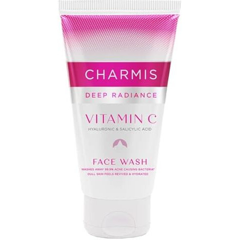 Charmis Deep Radiance Vitamin C Face Wash For Dry Skin, 150Ml, Cleanser For Face With Hyaluronic Acid & Salicylic Acid