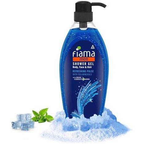 Fiama Men Shower Gel Refreshing Pulse Body Wash With Skin Conditioners For Refreshed Skin, 895 Ml Bottle