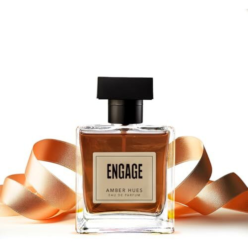 Engage Amber Hues Perfume For Men Long Lasting Smell, Ambery And Warm Fragrance Scent, For Special Occasions, Gift For Men, Free 3Ml Tester, 100Ml