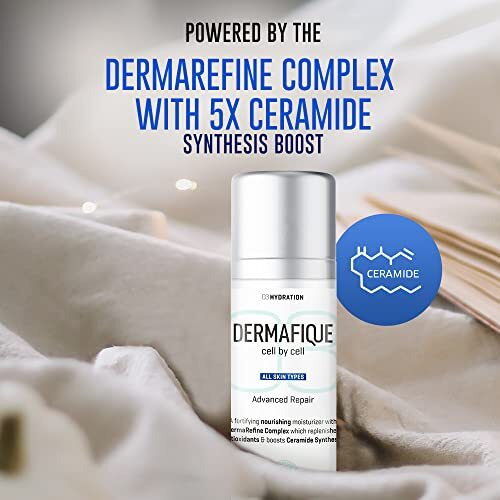 Dermafique Advanced Repair Night Cream With Niacinamide  30G, Moisturizer For Face, 5X Ceramide Synthesis, Boosts Collagen Production, Enriched With Pro Vitamin E, Suitable For All Skin Type | Dermatologist Tested