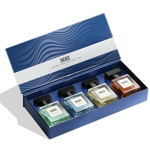Engage Gift Set - Luxury Perfume Gifts For Men, 100Ml, Long Lasting Smell Men Perfume, Best Birthday, Anniversary Gift Hamper By Itc, Eau De Parfum For Man, Travel Sized Perfume Combo, 25Ml X 4