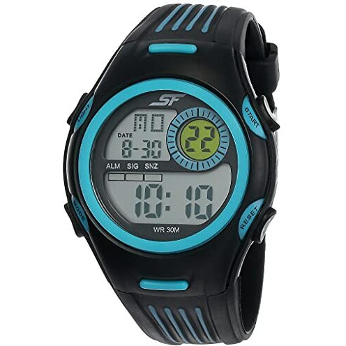 Sf Super Fibre Digital Dial Plastic Strap Watch For Men-Ns77072Pp02/Nt77072Pp02