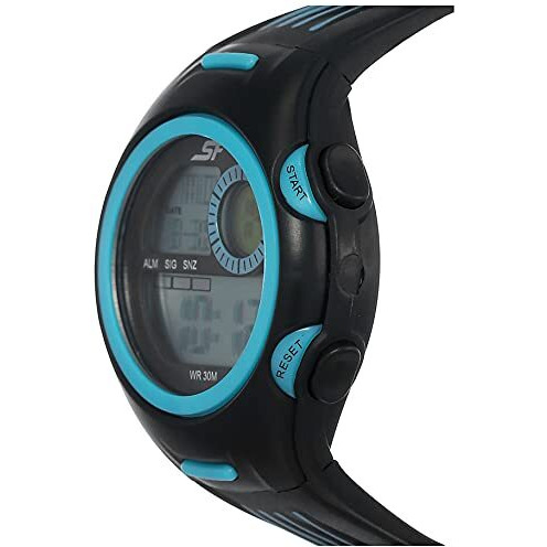 Sf Super Fibre Digital Dial Plastic Strap Watch For Men-Ns77072Pp02/Nt77072Pp02