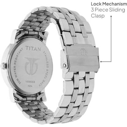 Titan Karishma Analog Black Dial Men's Watch Nm1639Sm02/Nn1639Sm02