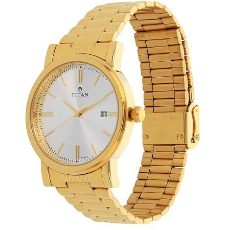 Titan Analog Off-White Dial Men's Watch-Nr1712Ym02)