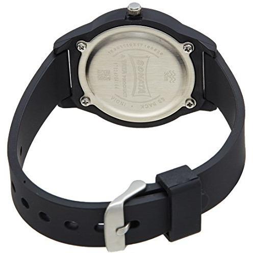 Sonata Colorpop Black Dial Women Watch With Plastic Strap-Ns87024Pp06W/Nt87024Pp06W