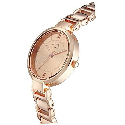 Titan Raga Viva Analog Rose Gold Dial Women's Watch Nm2608Wm01/Nn2608Wm01/Np2608Wm01