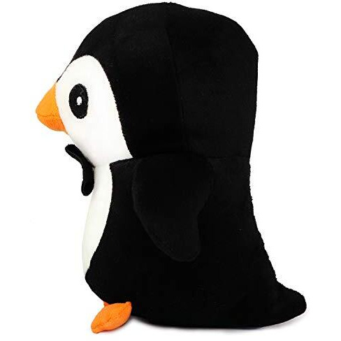 Webby Soft Animal Plush Penguin Toy 20Cm, Black