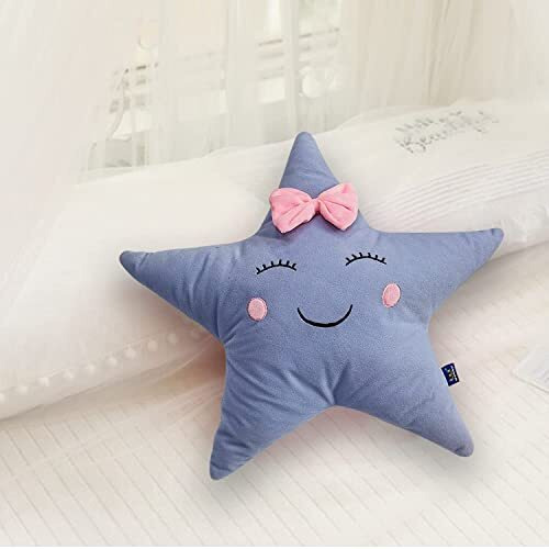 Webby Plush Cute Star Soft Toys Stuffed Toy For Kids 45 Cm(Blue)