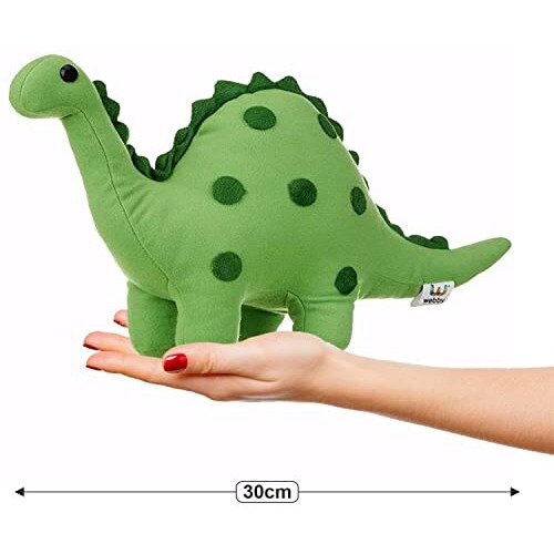 Webby Green Soft Dinosaur Plush Stuffed Toy 30Cm