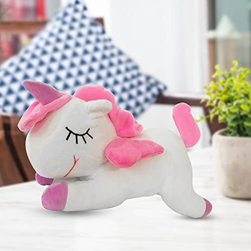 Webby Funny Unicorn Stuffed Animal Plush Soft Toy, Pink 30Cm
