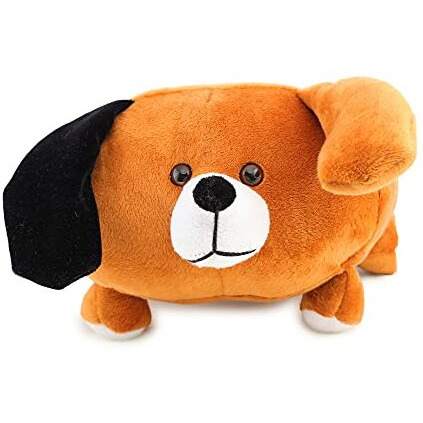 Webby Plush Cute Dog Teddy Multi Purpose Holder Soft Toys, Brown