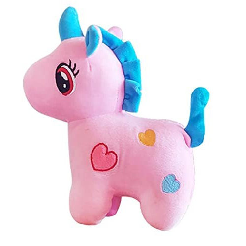 Webby Standing Unicorn Teddy Bear Plush Soft Toy Cute Kids Birthday Animal Baby Boys/Girls, 25Cm (Pink)