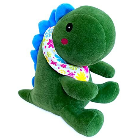 Webby Plush Cute Sitting Dinosaur Stuffed Soft Animal Toys For Kids, 25 Cm (Green)