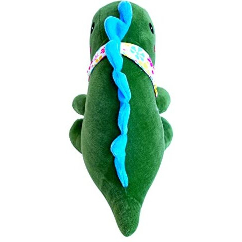 Webby Plush Cute Sitting Dinosaur Stuffed Soft Animal Toys For Kids, 25 Cm (Green)