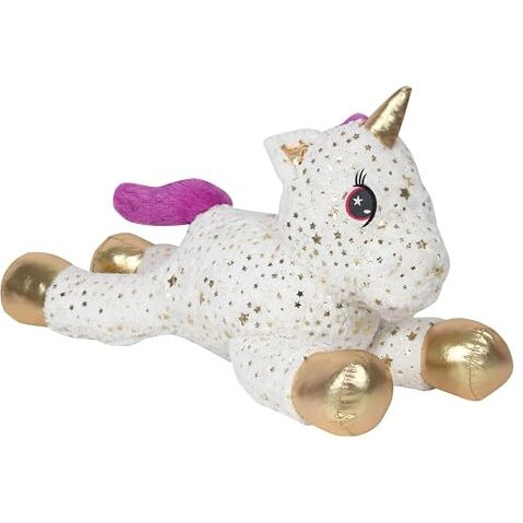 Webby Funny Unicorn Stuffed Animal Plush Toy For Kids (Golden)