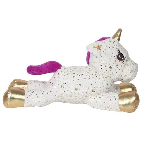 Webby Funny Unicorn Stuffed Animal Plush Toy For Kids (Golden)