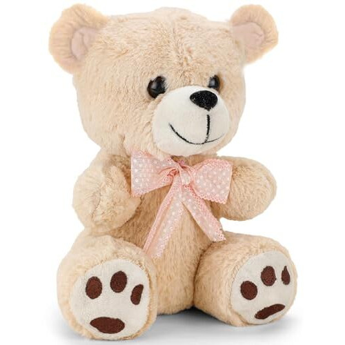 Webby Plush Cute And Adorable Teddy Bear Soft Toys For Kids 22 Cm (Beige)