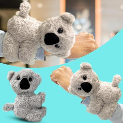 Webby Cute Koala Wrist Band Soft Toys | Slap Bracelet For Party Favors | Plush Stuffed Animal | Christmas | Birthday Gift | Party Surprise For Kids Teenager Boys And Girls