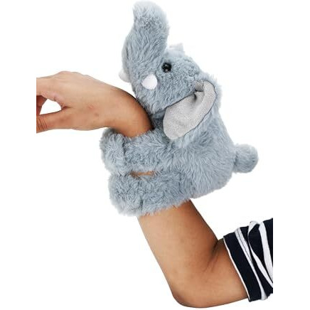 Webby Adorable Elephant Wrist Band Soft Toys | Slap Bracelet For Party Favors | Plush Stuffed Animal | Christmas | Birthday Gift | Party Surprise For Kids Teenager Boys And Girls