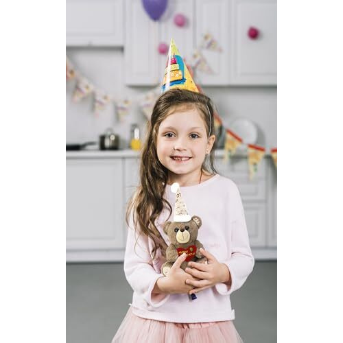 Webby Plush Birthday Teddy Bear Soft Toys | Gift And Decoration Item | Adorable And Huggable Stuffed Teddy Bear With Heart Shape Happy Birthday Printing For Kids And Adults