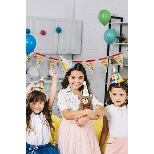 Webby Plush Birthday Teddy Bear Soft Toys | Gift And Decoration Item | Adorable And Huggable Stuffed Teddy Bear With Heart Shape Happy Birthday Printing For Kids And Adults