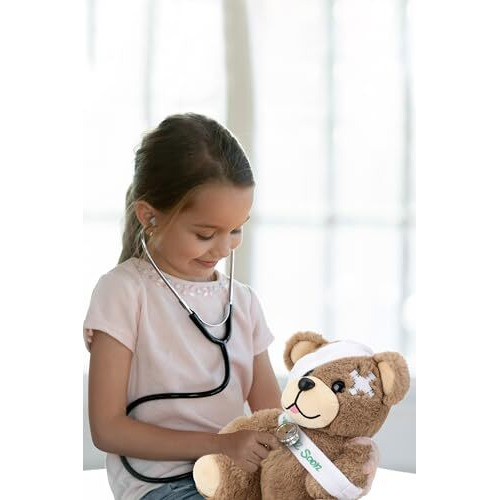 Webby Plush Get Well Soon Teddy Bear Soft Toys | Gift And Decoration Item | Cute And Huggable Stuffed Teddy Bear With Printed Ribbon For Kids And Adults