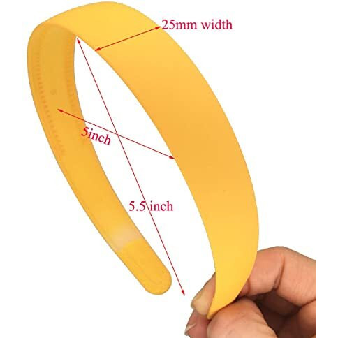 Anna Creations Hairband, Plastic Headband For Girls And Women, (Pack Of 12 Pcs) Multicolor