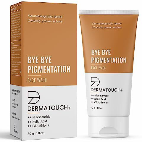 Dermatouch Bye Bye Pigmentation Face Wash || Anti Pigmentation Face Wash For Women/Men With Niacinamide, Kojic Acid, & Glutathione -30G
