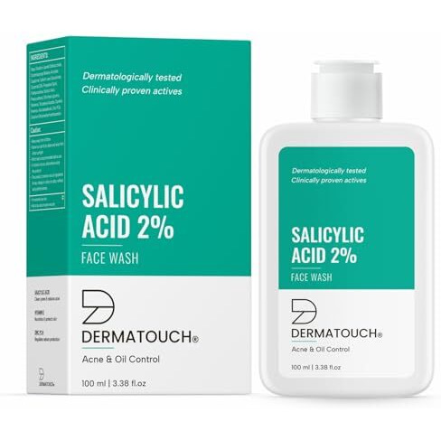 Dermatouch Salicylic Acid 2% Face Wash | For Acne & Oil Control | Suitable To All Skin Types | For Both Men & Women | 100Ml