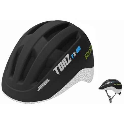 Jaspo Urban Rider Helmet For Skateboarding, Skating, Cycling, For All Ages - Youth, Adults & Kids | Abs Shell, Eps Foam, Removable Cushion, Multi-Vent Design, Adjustable Fit System (Black, L)