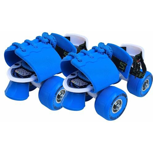 Jaspo Quick Kids Junior Roller Skates - Adjustable Quad Roller Skates For Beginners, Boys & Girls (Foot Length 18-21 Cm), Ideal For School, Academy Training, And Kids Roller Skating