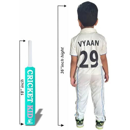 Jaspo Cricket-Kid Complete Cricket Set For Kids Perfect Introduction To Cricket For Young Players, Plastic Bat For Practice & Initial Training Of Beginners And Learners (Size-1 (Age 2 To 5 Yrs))
