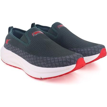 Sparx Mens Sm 875 | Enhanced Durability & Soft Cushion | Green Walking Shoe - 8 Uk (Sm 875)
