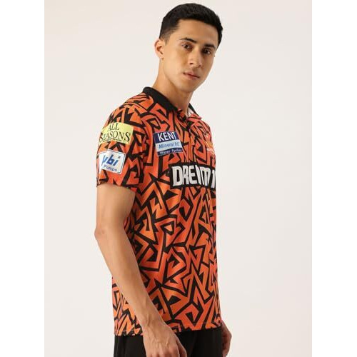 Playr Unisex's Regular Fit Jersey (Prsrh25-Fanjhs-Plain-Adult_Orange