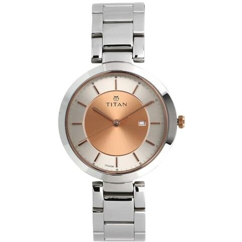 Titan Ladies Neo - Ii Analog Rose Gold Dial Women's Watch Nm2480Km01/Nn2480Km01
