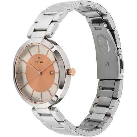 Titan Ladies Neo - Ii Analog Rose Gold Dial Women's Watch Nm2480Km01/Nn2480Km01