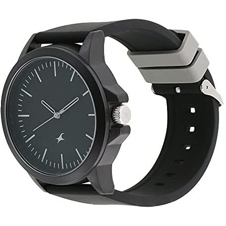 Fastrack Tees Analog Black Dial Unisex-Adult Watch-38024Pp25