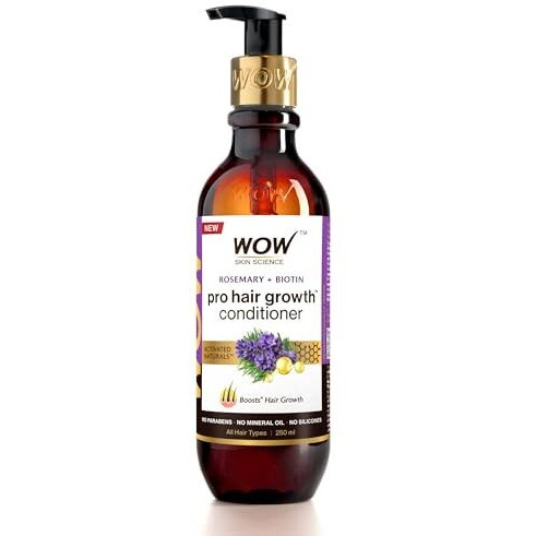 Wow Skin Science Rosemary & Biotin Anti Hair Fall Conditioner | Prevents Tangling & Revives Dull Hair | Promotes Hair Growth & Prevents Hair Fall 250Ml (Pack Of 1)