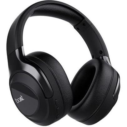 Boat Nirvana Eutopia Bluetooth Headphones With Head Tracking Function, Spatial Audio,20 Hrs Playtime, Enx Tech, Asap Charge, Hearables App(Android & Ios Compatible)(Primia Black)