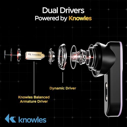 Boat New Launch Nirvana X Tws, Knowles Dual Drivers,Hi-Res Audio Ldac,App Support,Enx,Dual Pair,Spatial Audio,Fast Charge, Bluetooth Earbuds, Tws Ear Buds Wireless Earphones With Mic (Smoky Amethyst)