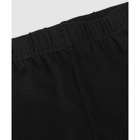 Max Girls Solid Full Length Regular Fit Leggings (W23Clg25Black)_7-8Y
