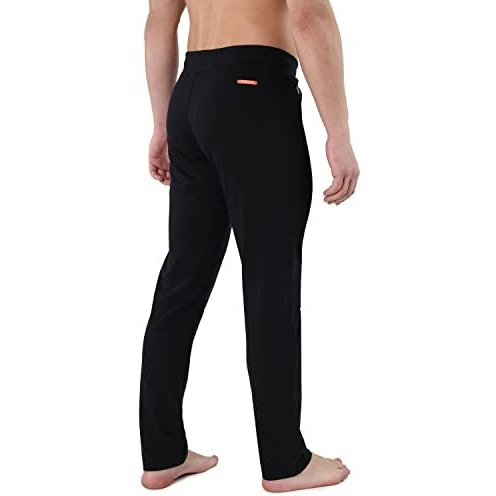 U.S. Polo Assn. Men Cotton Polyester Jersey Iyam Lounge Track Pants - Pack Of 1 (Black L), Regular, Mid Rise
