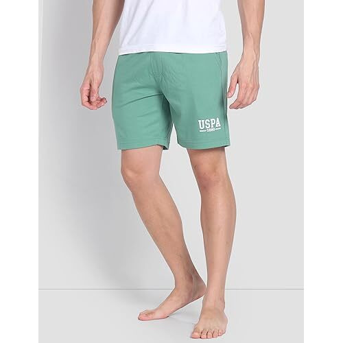 U.S. Polo Assn. Men's Board Shorts (Iybf-D01-Pl-L_Malachite Green
